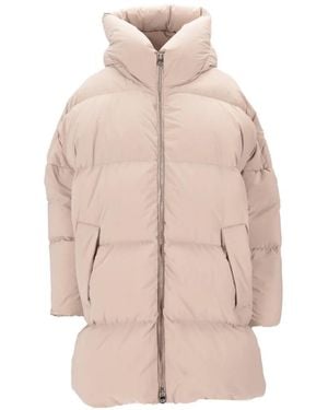 Lempelius Abrigo Con Cuello Alzado - Rosa