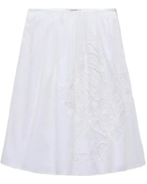 Dorothee Schumacher Embroidered Beauty Skirt - White