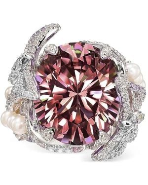 Anabela Chan 18K And Rhodium Vermeil Swallowtail Multi-Stone Ring - White