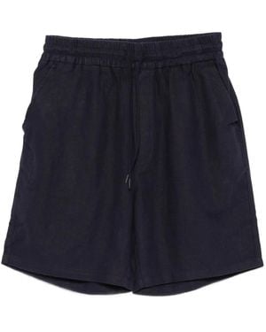 Les Deux Linen Drawstring Shorts - Blue