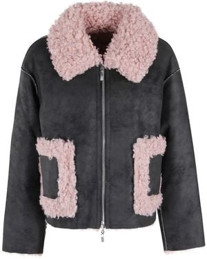 Jakke Veste Vera À Col En Pointe Et Poches Plaquées - Noir