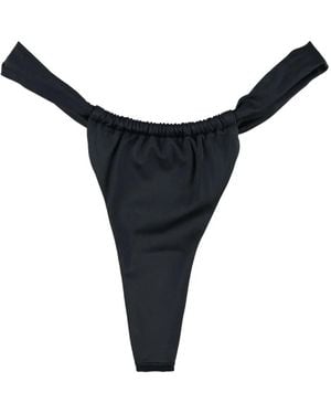 Let's Swim Ruched Bikini Bottoms - Black