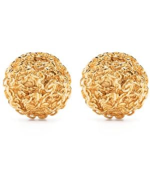 Matériel Chain-In Textured Earrings - Metallic