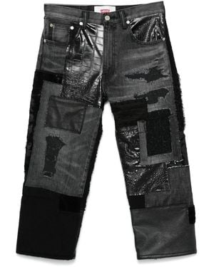 Junya Watanabe X Levi's Jeans Met Patchwork - Grijs