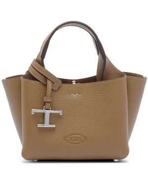 Tod's ロゴ ショルダーバッグ - ブラウン