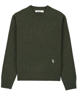 Sporty & Rich ロゴ セーター - グリーン