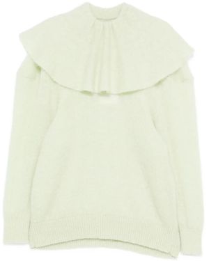 Viktor & Rolf ラッフルネック セーター - ナチュラル
