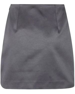 By Malene Birger Raye Asymmetric Mini Skirt - Grey