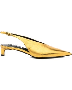 Jil Sander Leather Pumps - メタリック