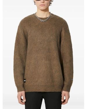 Manastash Brushed-effect Crew-neck Sweater - Brown
