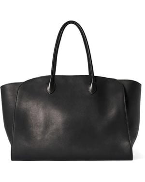 The Row 17 Marlo Top-Zip Tote Bag - Black