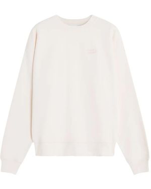 Maison Kitsuné Embroidered-Cotton Sweatshirt - White