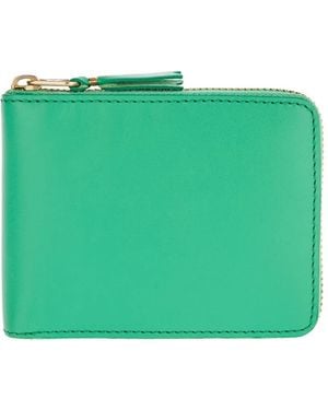 Comme des Garçons Zip-Around Leather Wallet - Green