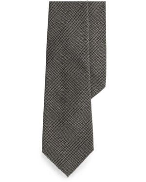 Ralph Lauren Prince Of Wales Check Tie - Gray