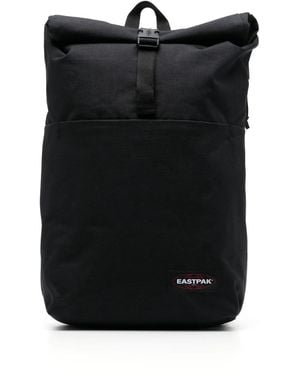 Eastpak Up Roll Logo-Patch Backpack - Black