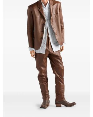 Brown Leather Trousers