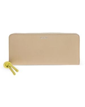 Loewe Knot Leather Wallet - Natural