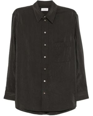 Lemaire Camicia A Maniche Lunghe Con Bottoni - Nero