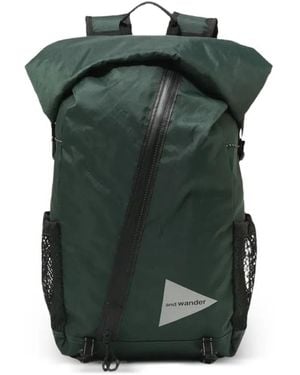 and wander Logo Backpack - Green