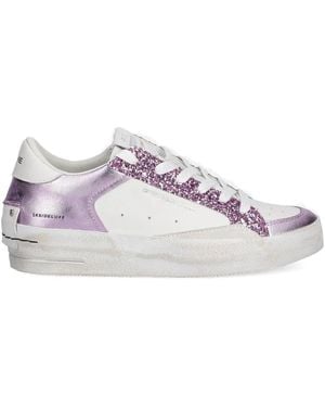 Crime London グリッターパネル スニーカー - パープル
