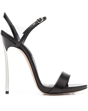 Casadei Open-Toe Heeled Sandals - Black