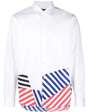 Comme des Garçons ストライプ シャツ - ホワイト