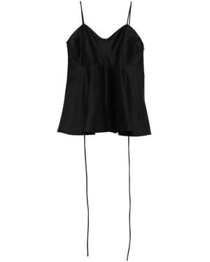 Rohe Bustier Peplum Top - Black