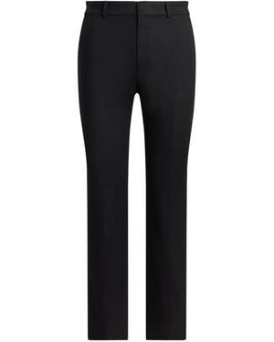 Ralph Lauren Pantaloni Slim A Vita Alta - Nero