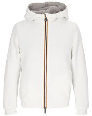 K-Way Veste Deva Light À Design Réversible En Fourrure Artificielle - Blanc