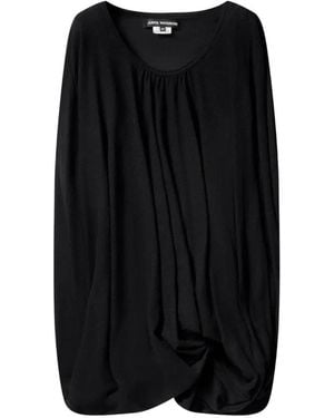 Junya Watanabe Draped Asymmetric-Cut Blouse - Black