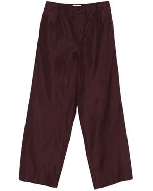 Jil Sander Taffeta Trousers - Purple