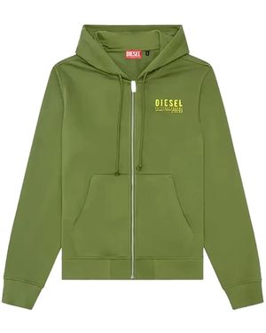 DIESEL Zip Hoodie Sweatshirt - Green