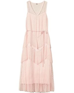 Twinset Pleated Tulle Dress - Pink