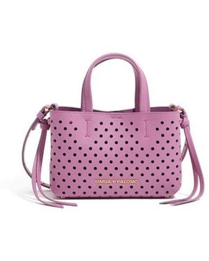 Bimba Y Lola X Palomo Chihuahua Leather Mini Bag - Purple