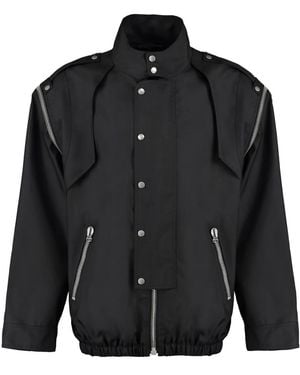 Gucci Zip-embellished Shell Jacket - Black