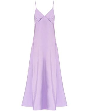 Maison Kitsuné Sleeveless Flared Dress - Purple
