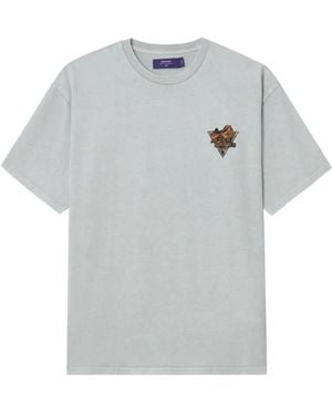 AFTERMATHS Graphic-Print Cotton T-Shirt - Grey