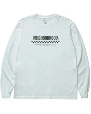 Neighborhood Langarmshirt Mit Rundhalsausschnitt - Blau