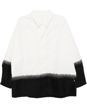 CROQUIS Camicia Con Design Patchwork - Bianco