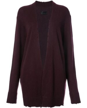 RTA Long Serge Cardigan - Purple