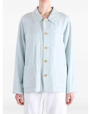 AURALEE Doudoune En Soie - Blue