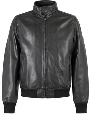 Roy Rogers Barracuda Leather Jacket - Gray
