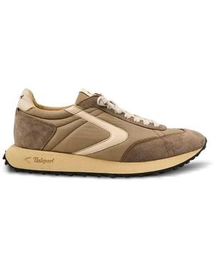 Valsport Baskets Vantage À Empiècements En Daim Et Patch Logo - White