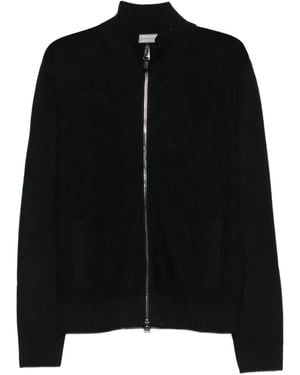 Canali Cardigan mit Reißverschluss - Schwarz