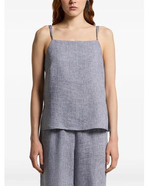 Peserico Square Neck Top - Blue