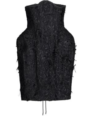 Gaby Charbachy Corset-Style Lace-Up Mini Skirt - Blue
