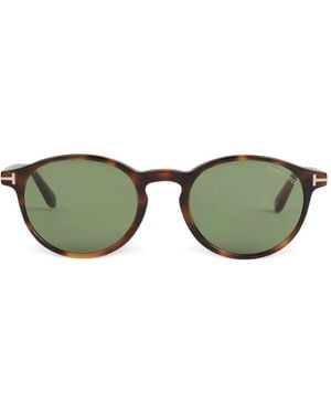 Tom Ford Round Frame Sunglasses - Green