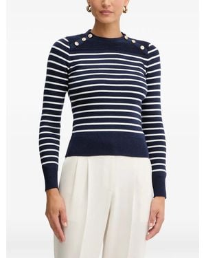 Guess Striped-Pattern Jumper - Blue