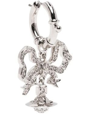 Vivienne Westwood Florindella Oorbellen Met Orb-Hanger - Wit