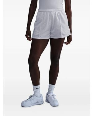 Nike Shorts Mit Ziernähten - Grau